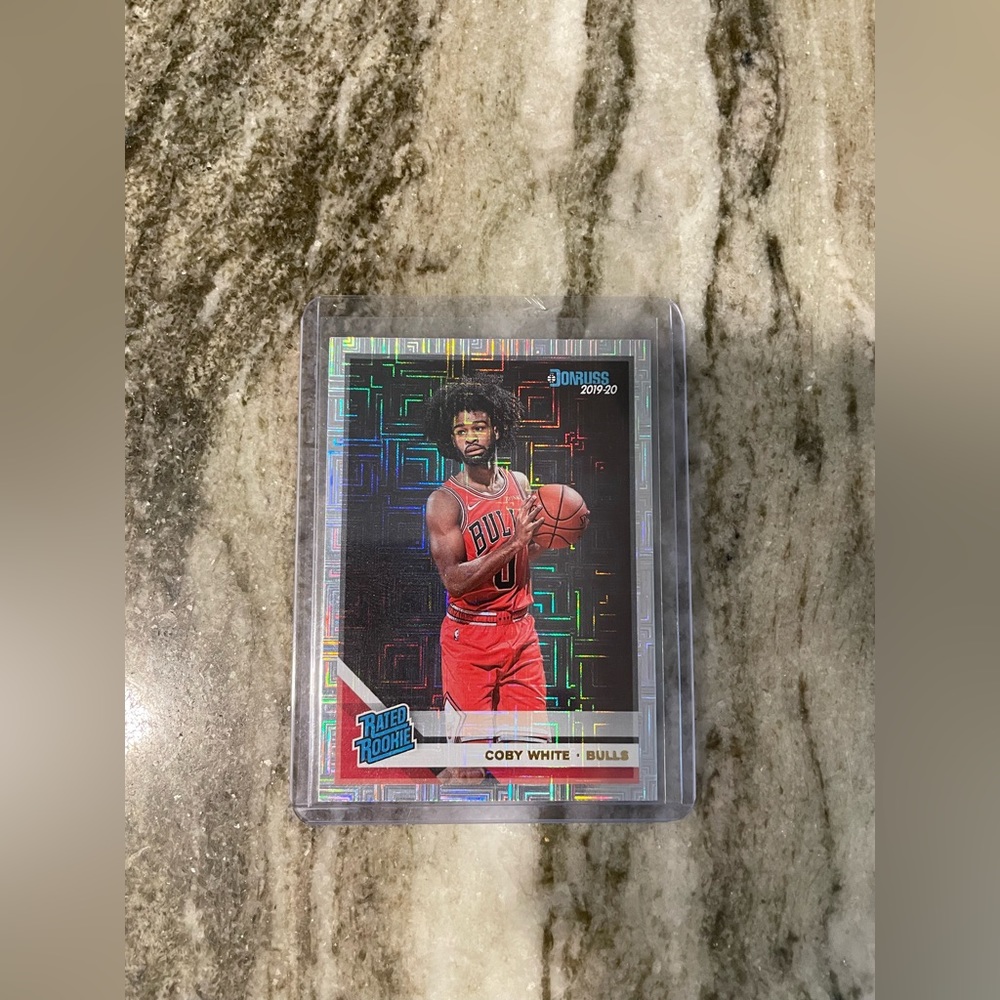 2019-20 Panini Donruss Rated Infinite Coby White #206 Rookie RC Chicago Bulls